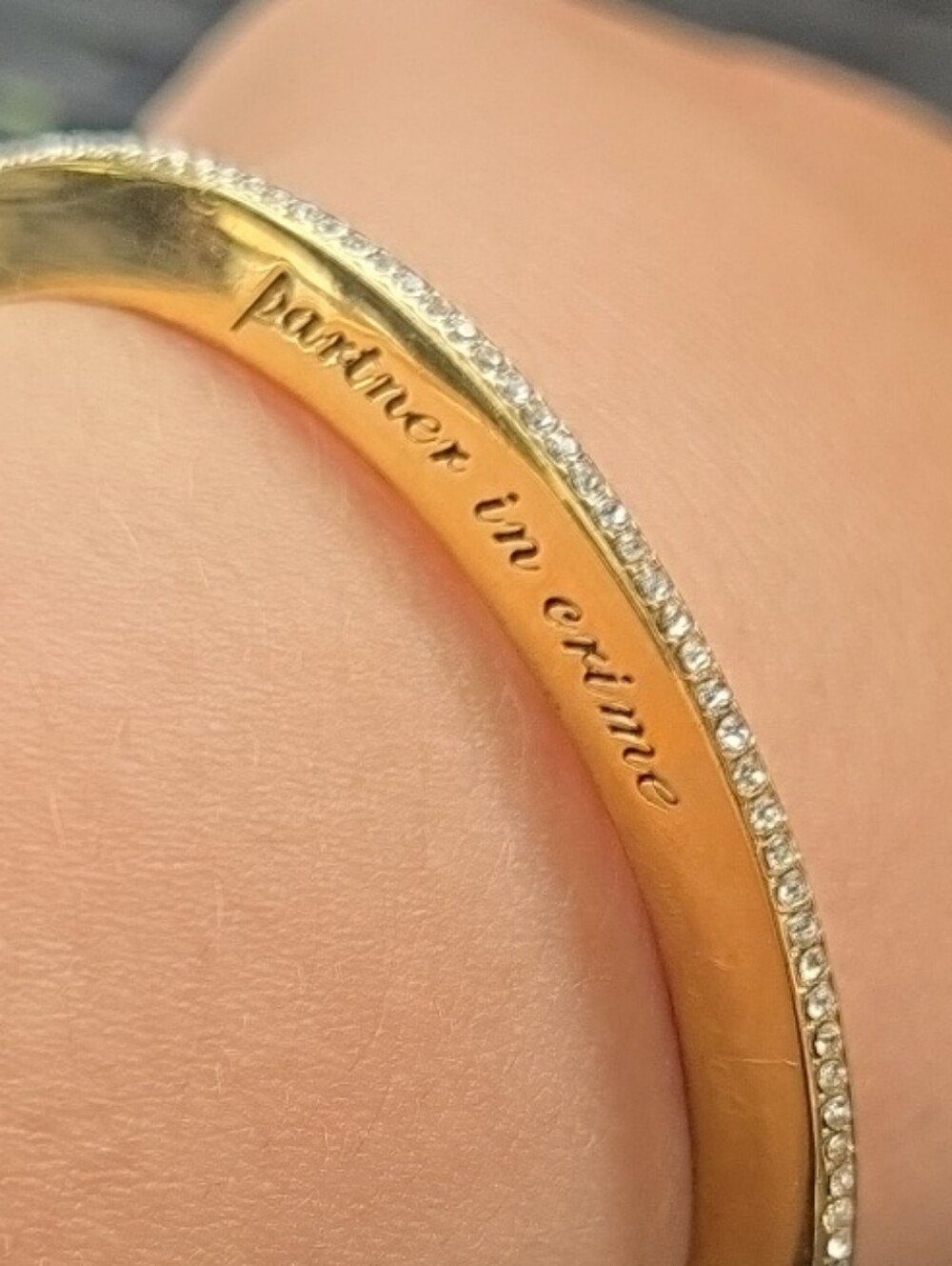 ✨ Kate Spade New York "Partner in Crime" Pavé Bangle GUC Stackable Besties 👭✨️